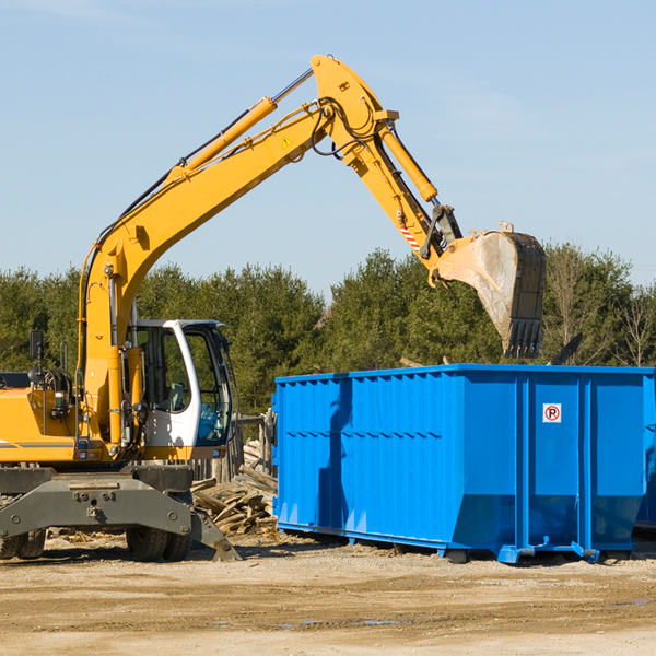 what kind of customer support is available for residential dumpster rentals in Avoca